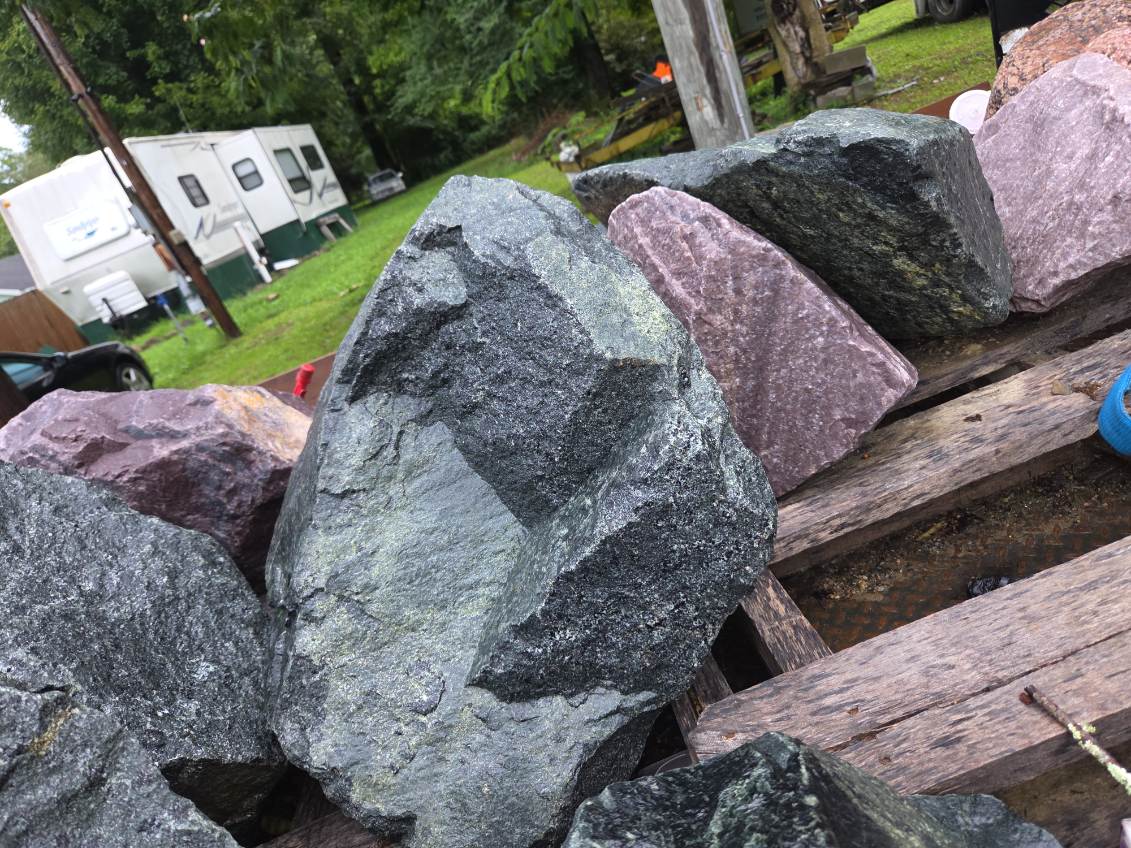 Decorative boulders, mixed color